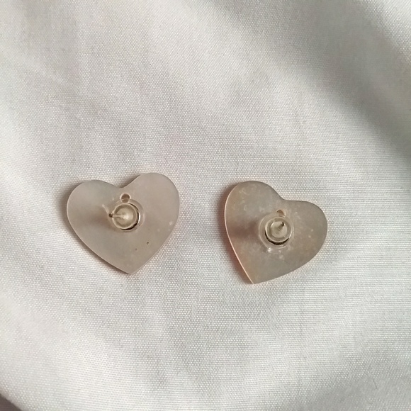 Heart shell earrings - Picture 6 of 7